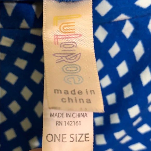 LuLaRoe leggings blue and light blue pattern - Picture 3 of 4